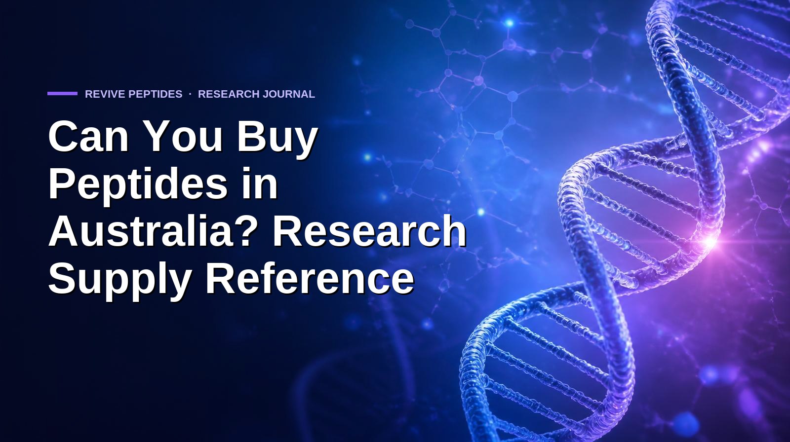 Buying Research Peptides in Australia: Supplier Due Diligence